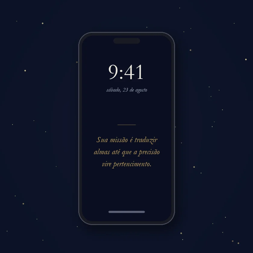 Missão na Tela: a sua frase como papel de parede do celular
